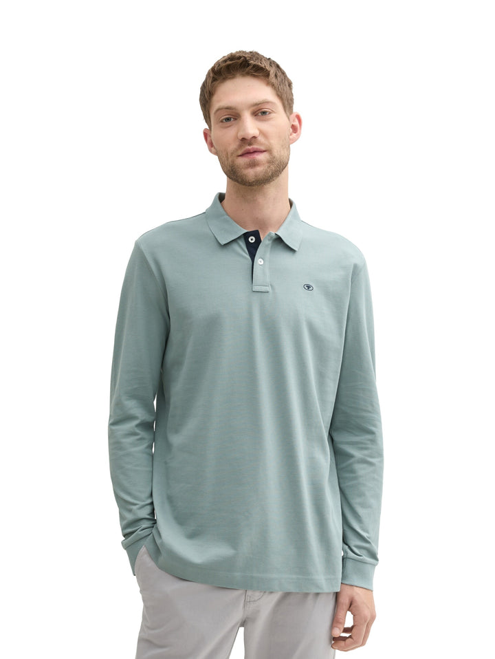basic polo with contrast, grey mint 27475 Bild 6