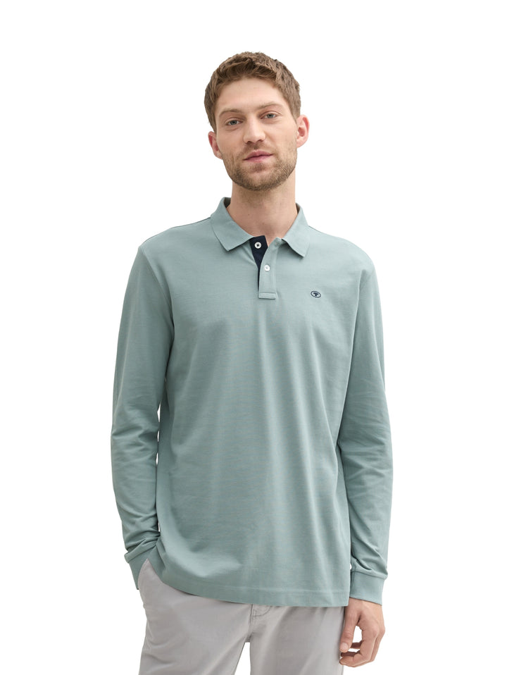basic polo with contrast, grey mint 27475 Bild 6