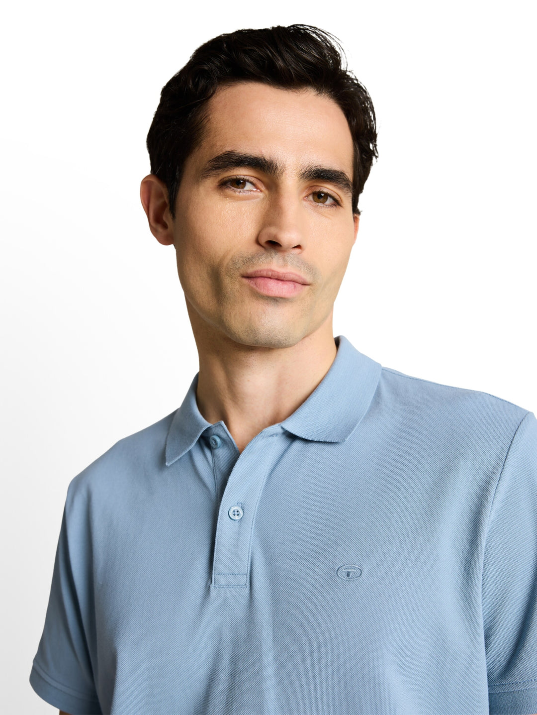 basic polo with contrast, mountain spring blue 39441 Bild 6