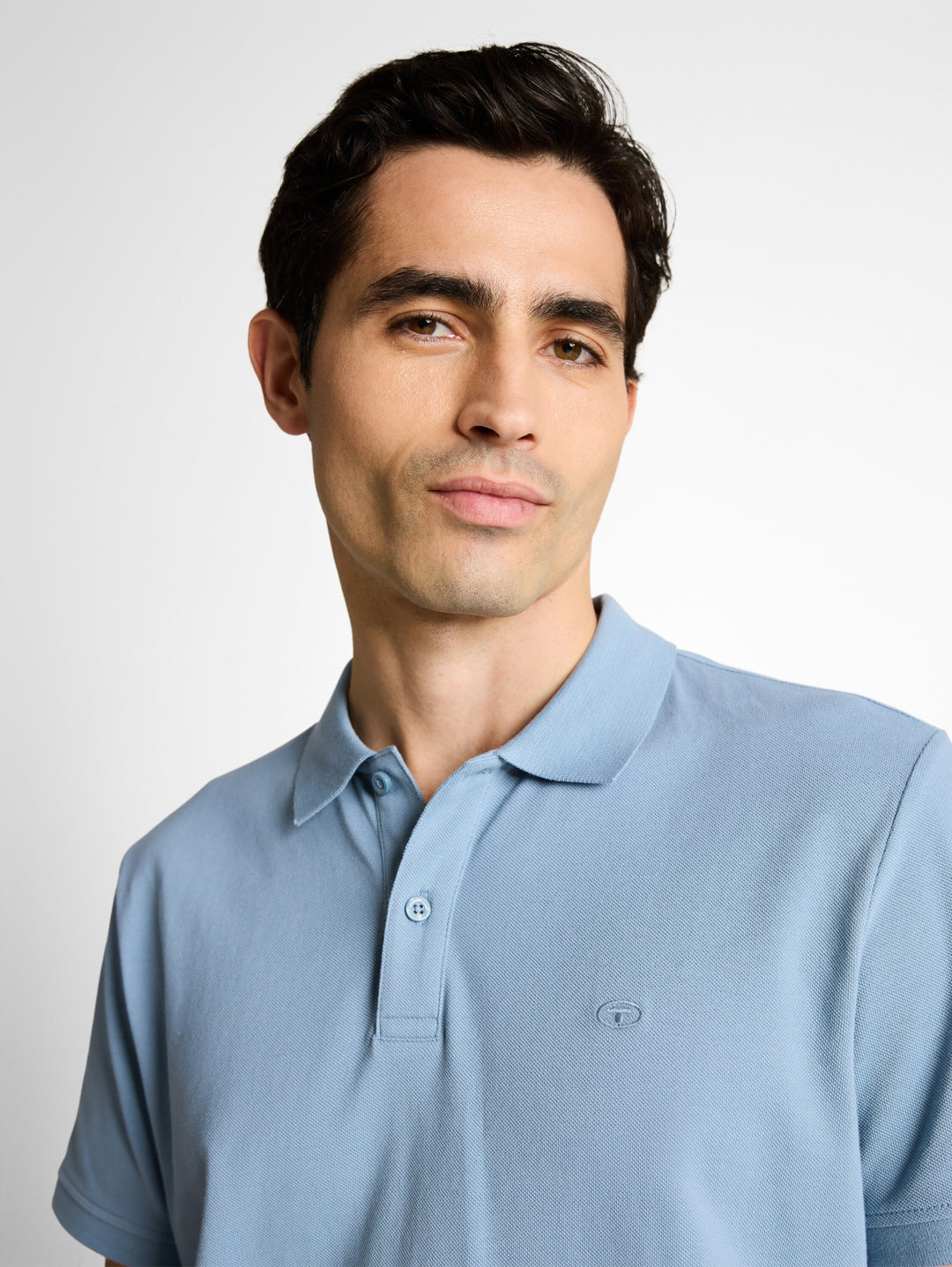 basic polo with contrast, mountain spring blue 39441 Bild 6