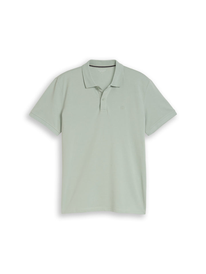basic polo with contrast, soft greyish green 12792 Bild 1