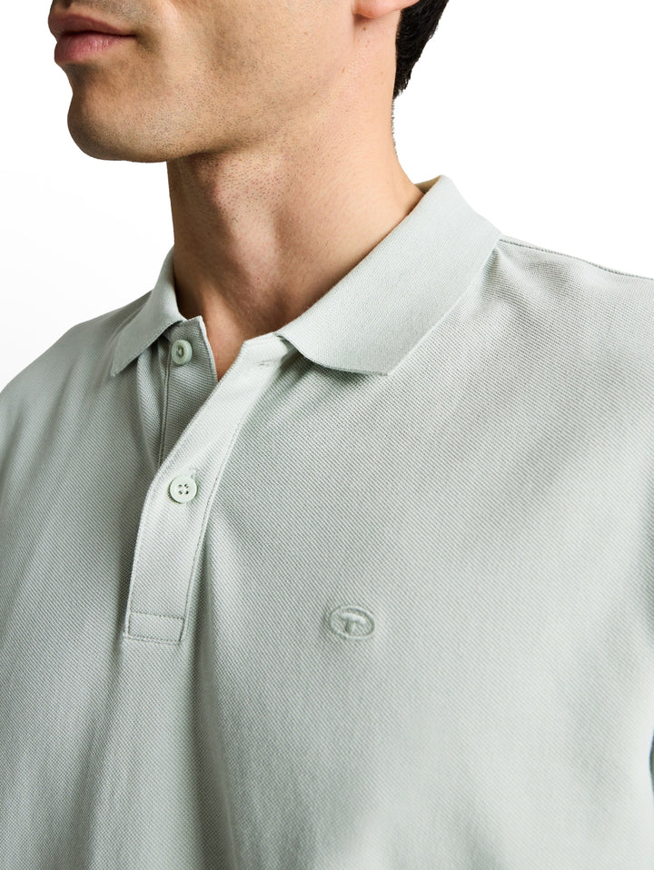basic polo with contrast, soft greyish green 12792 Bild 6