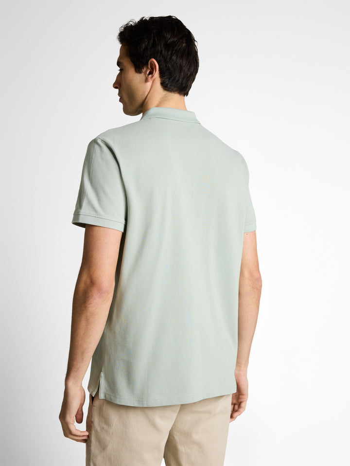 basic polo with contrast, soft greyish green 12792 Bild 8