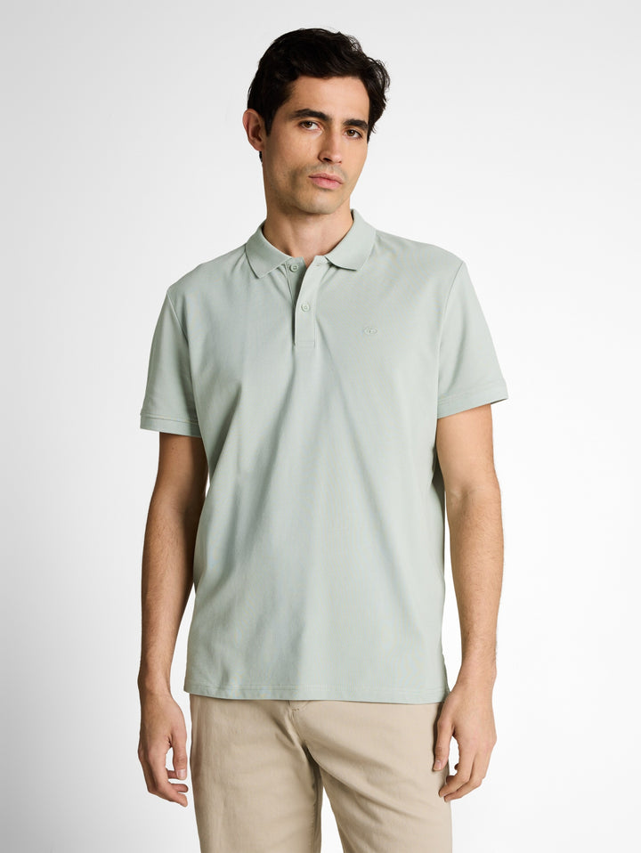 basic polo with contrast, soft greyish green 12792 Bild 9