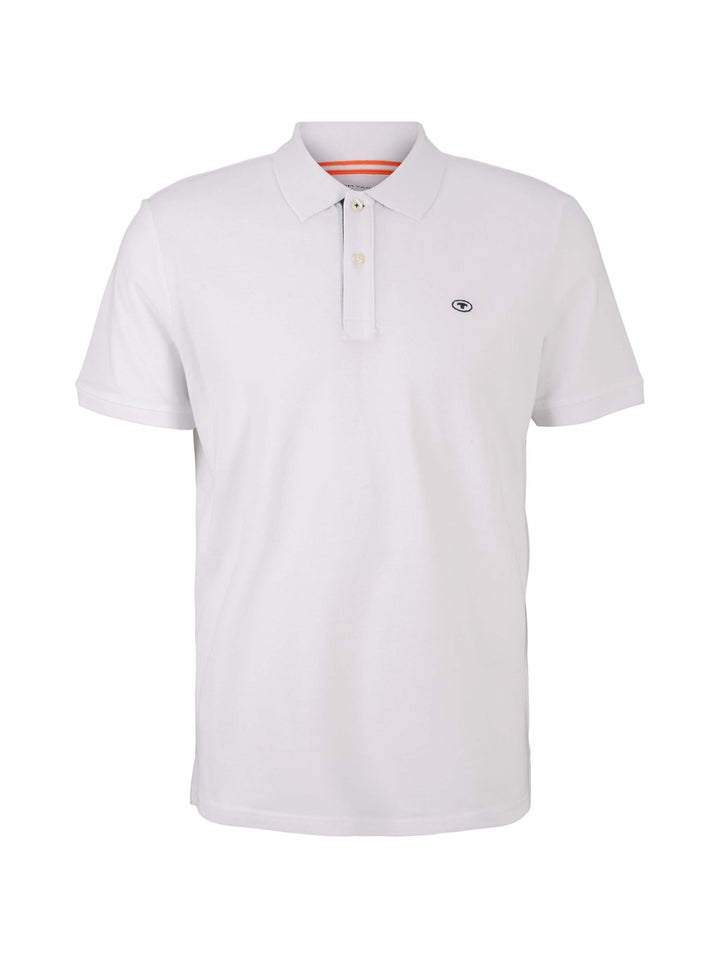 basic polo with contrast, White 20000 Bild 1