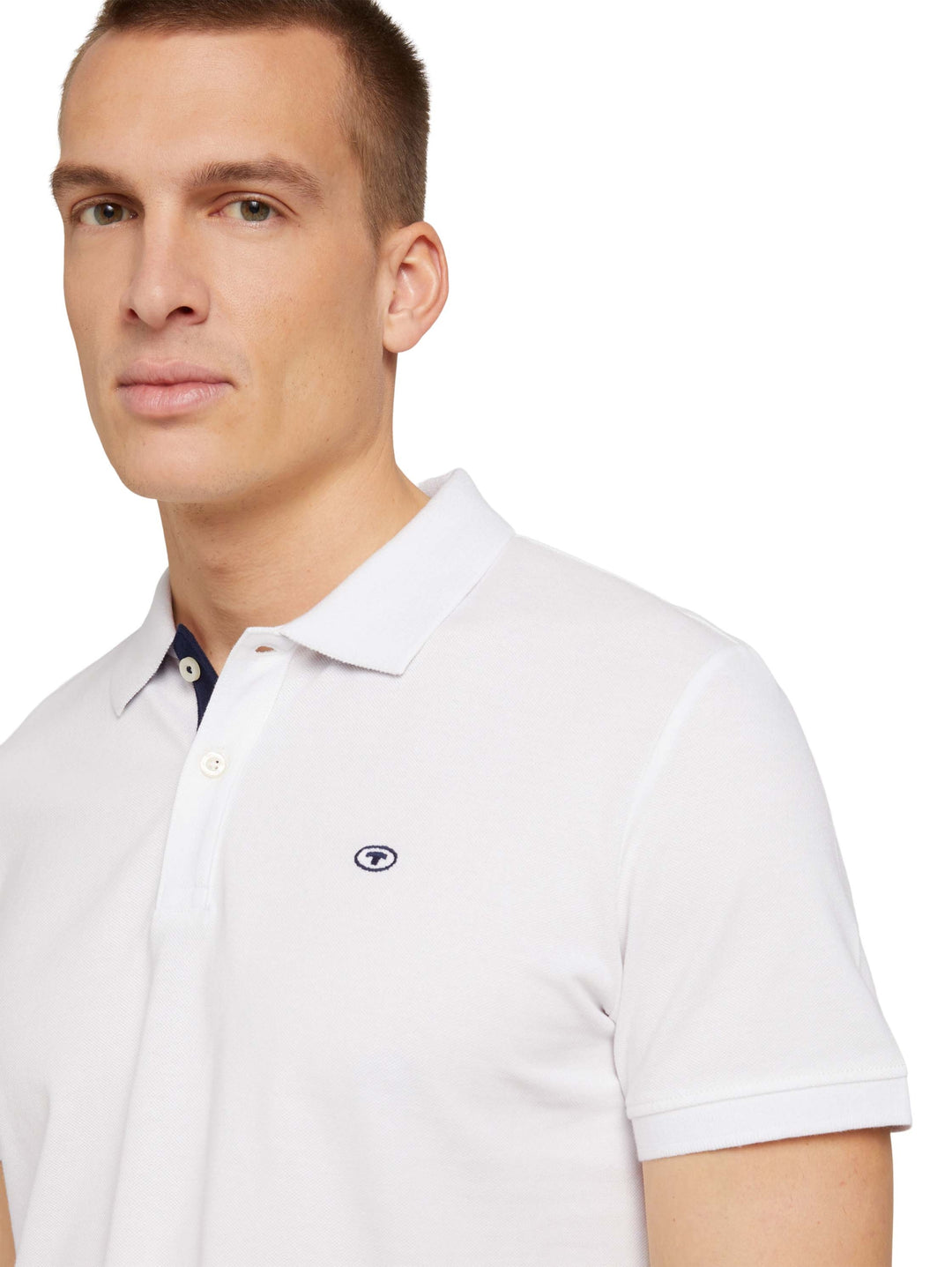 basic polo with contrast, White 20000 Bild 6