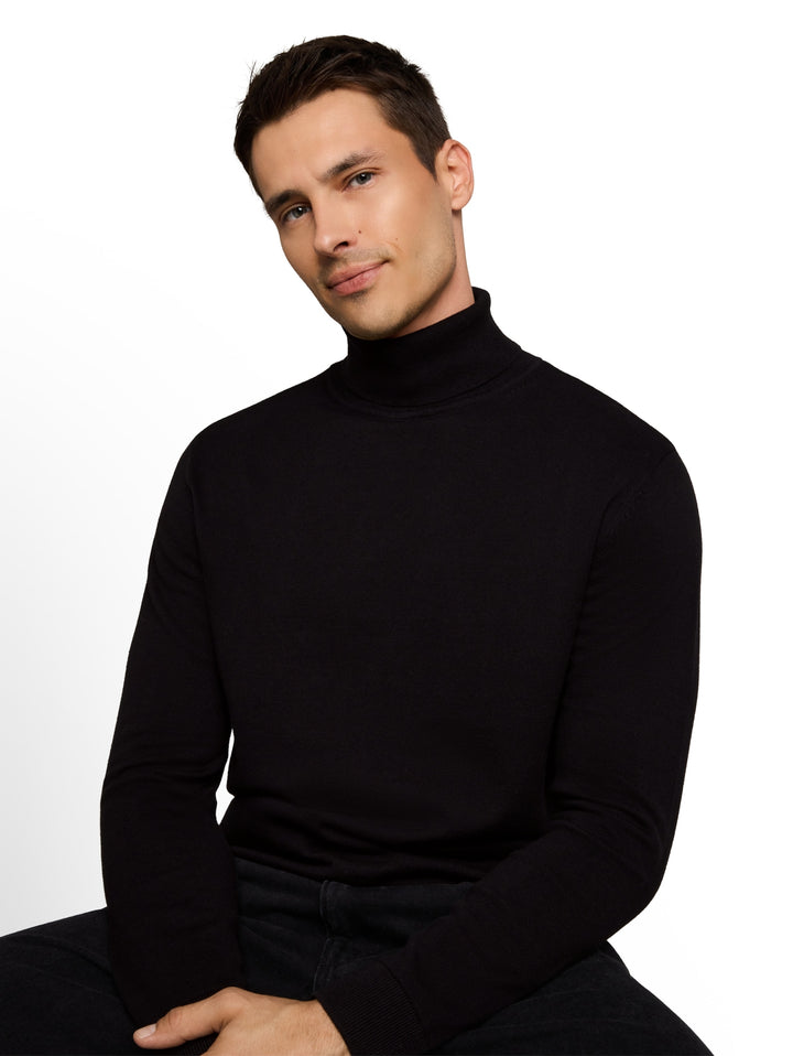 basic turtle neck knit, Black 29999 Bild 6