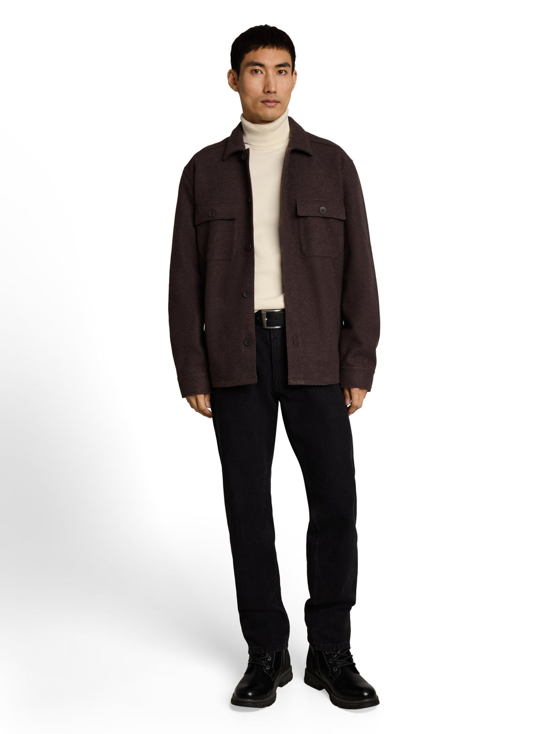 basic turtle neck knit, Gardenia White 10348 Bild 3