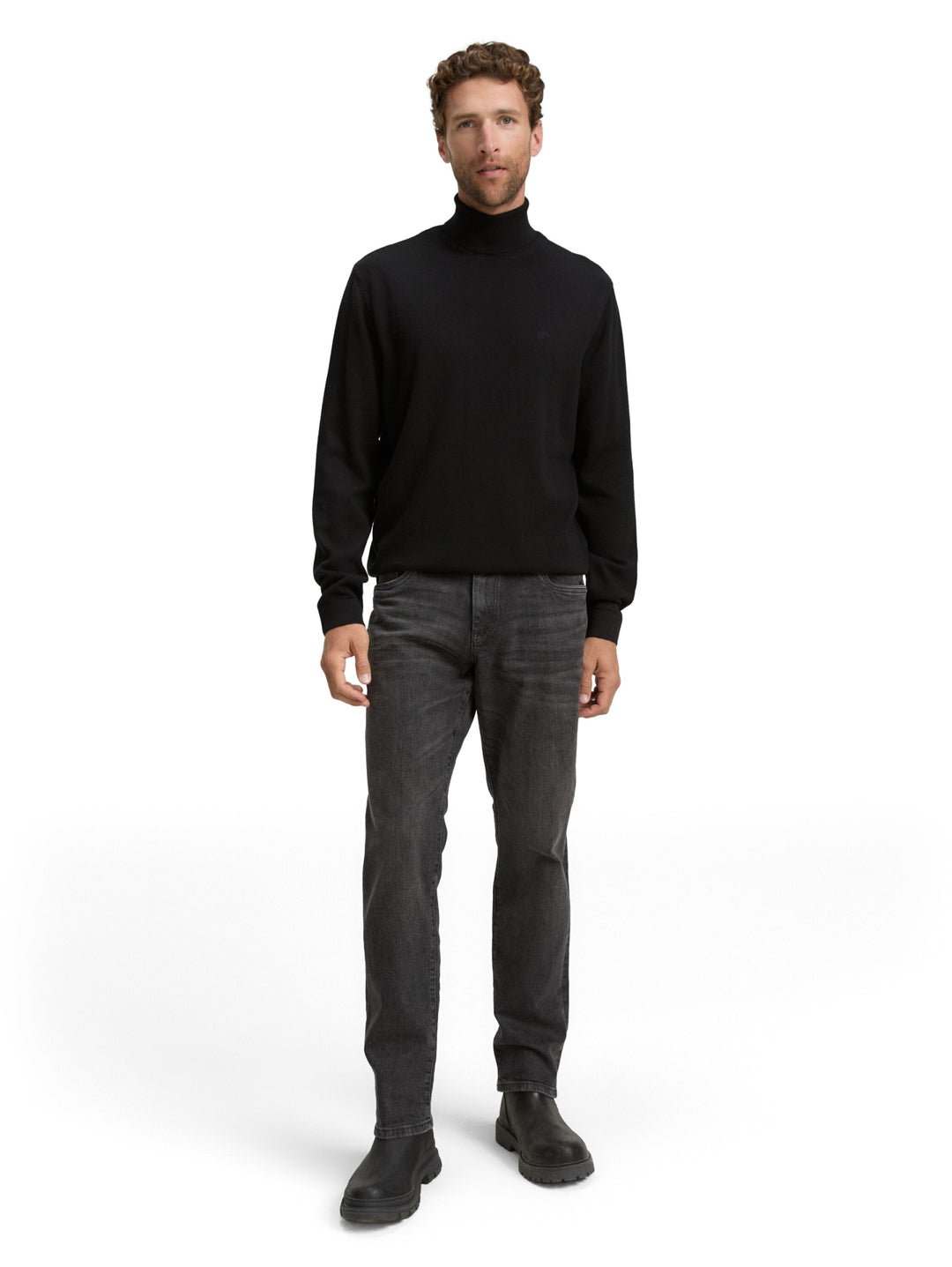 basic turtleneck knit, Black 29999 Bild 3