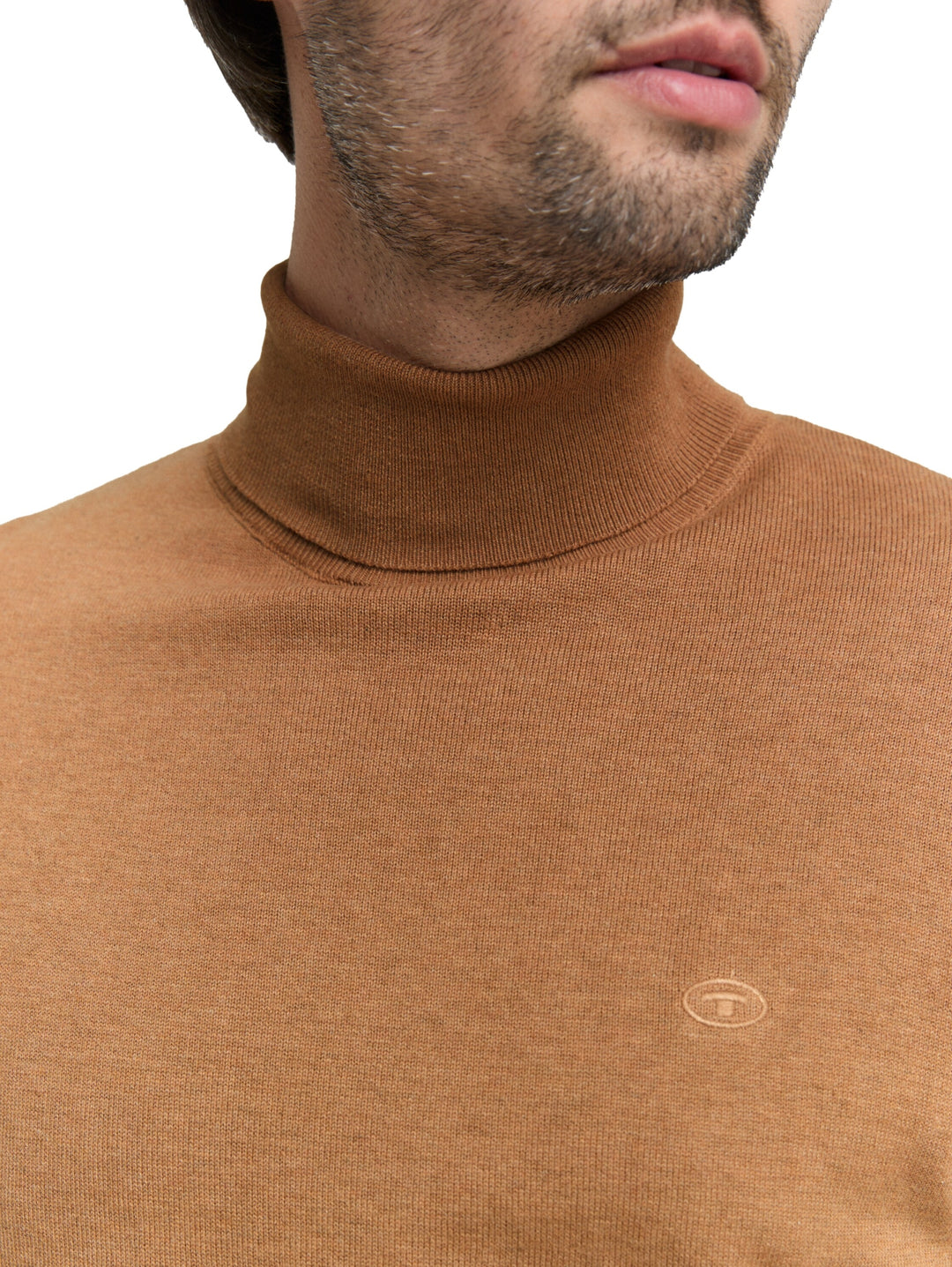 basic turtleneck knit, mid brown melange 39098 Bild 5
