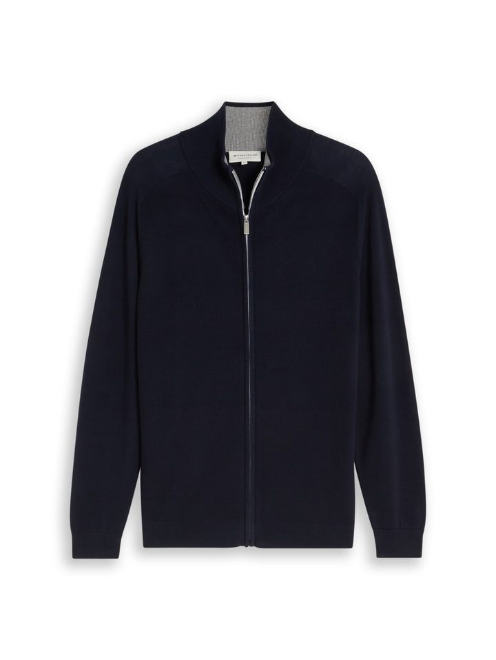 basic zip jacket knit, sky captain blue 10668 Bild 1