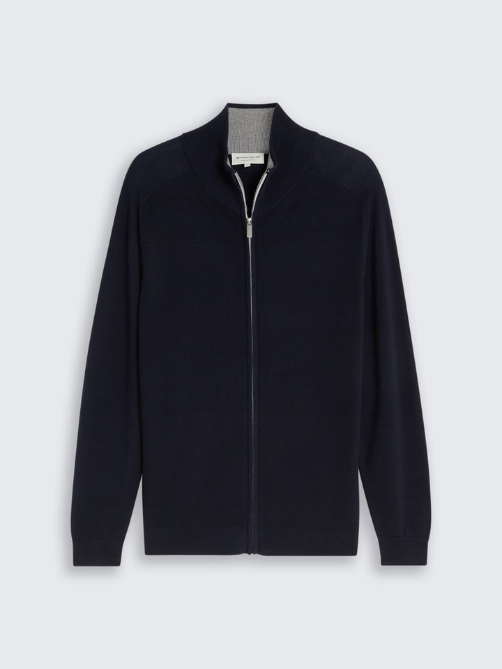 basic zip jacket knit, sky captain blue 10668 Bild 7