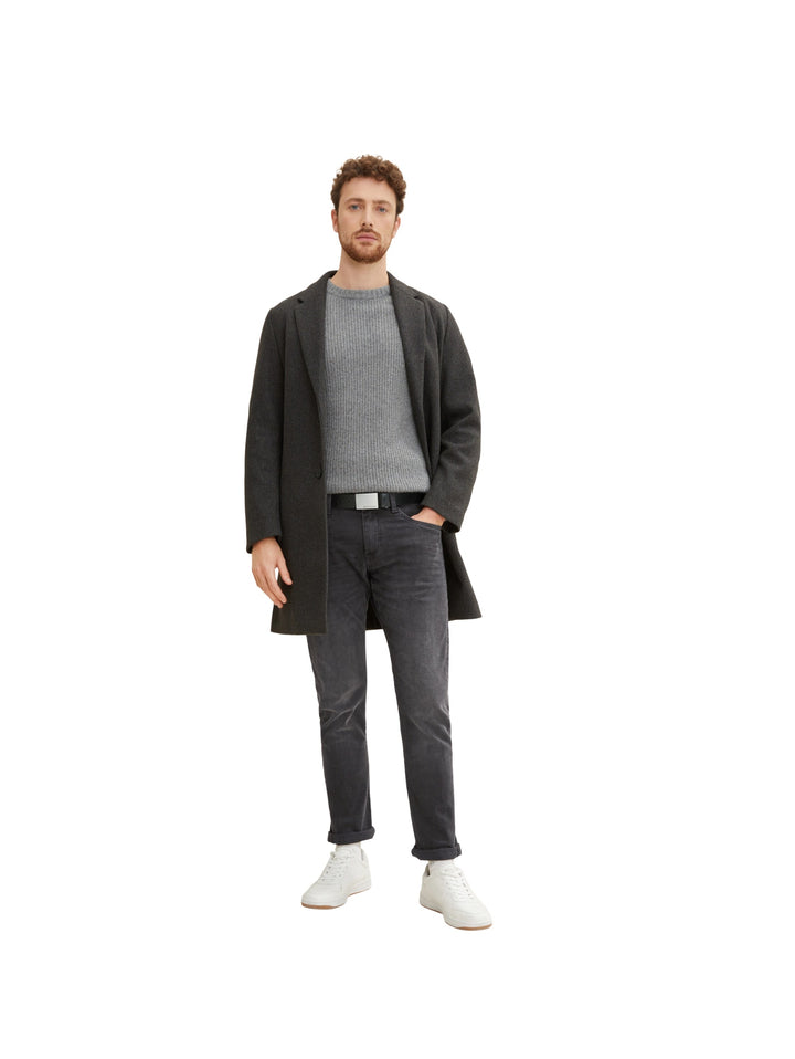 Herren Ledergürtel mit Koppelschli, black uni 9000 Bild 5