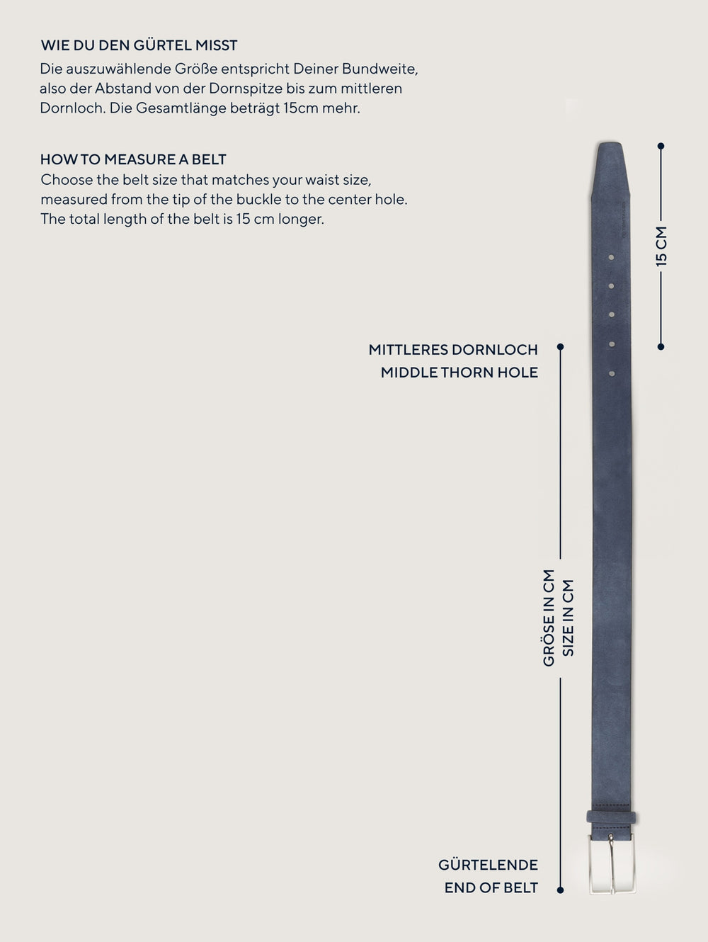 Ledergürtel 40mm - LEA, light brown uni 6700 Bild 2