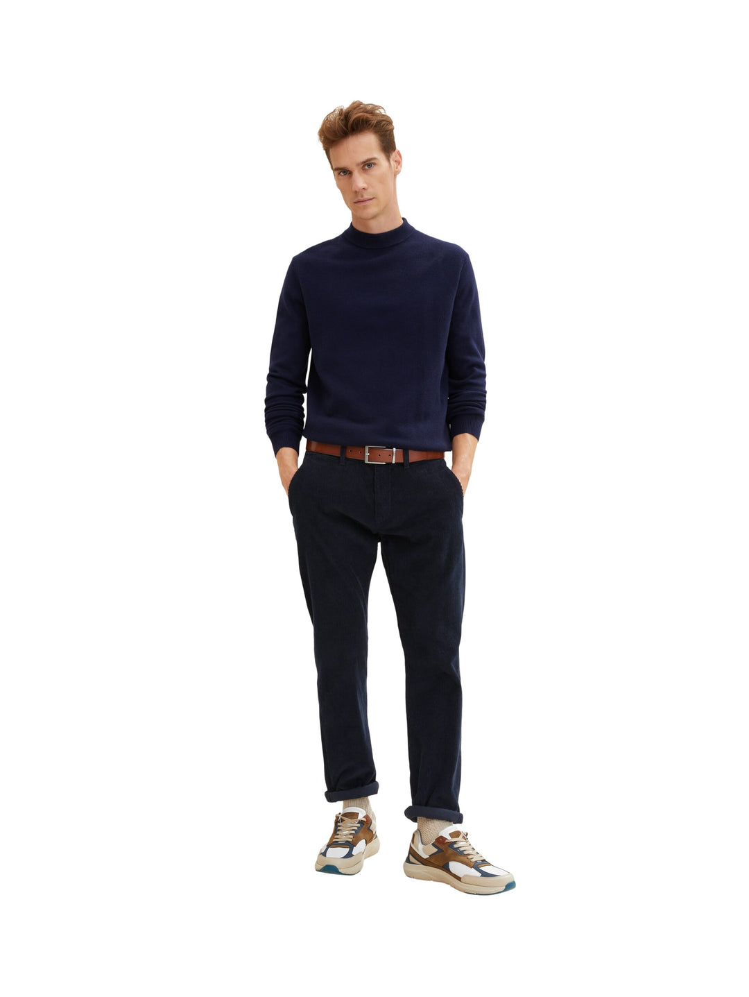 TTBILL Herren Gürtel mit rechteckig, light brown uni 6700 Bild 5