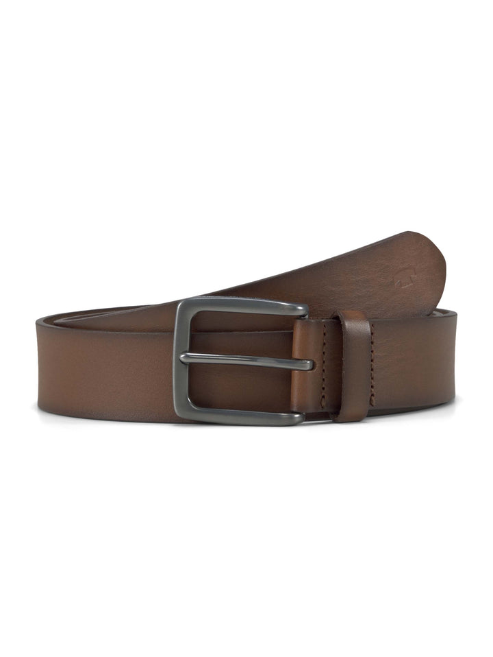 TTSCOTT Herren Ledergürtel mit rech, light brown uni 6700 Bild 1