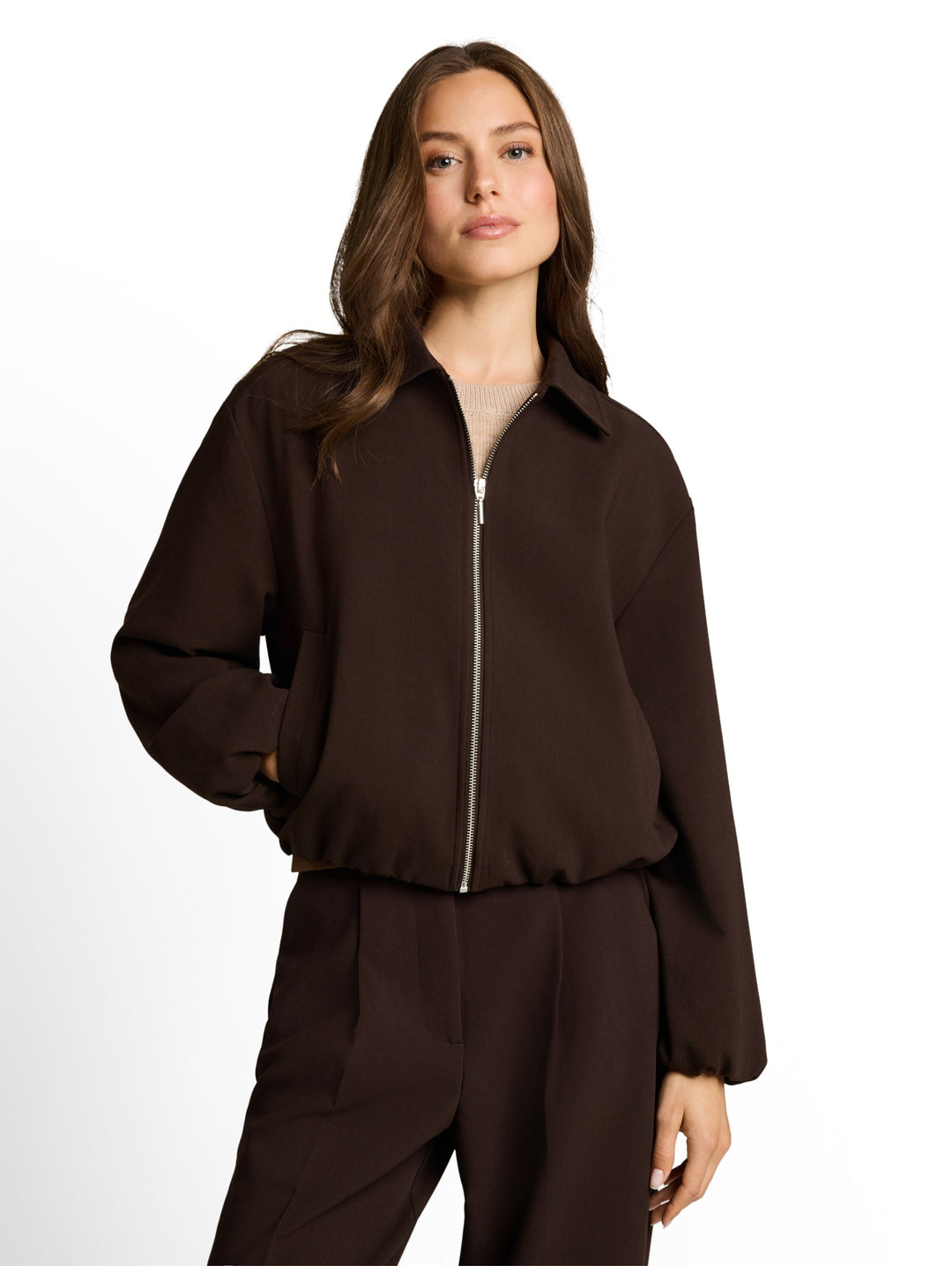 blazer blouson jacket, java dark brown 13234 Bild 5