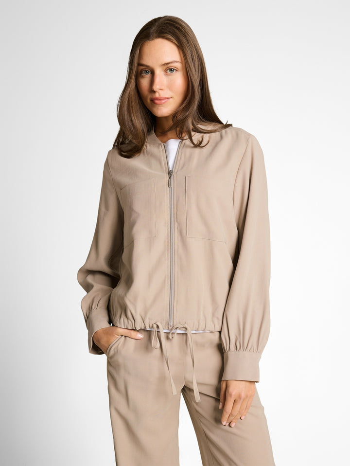blazer fluent bomber jacket, soft taupe grey 32208 Bild 6