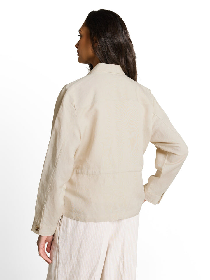 blazer jacket with linen, sand stone beige 29517 Bild 4