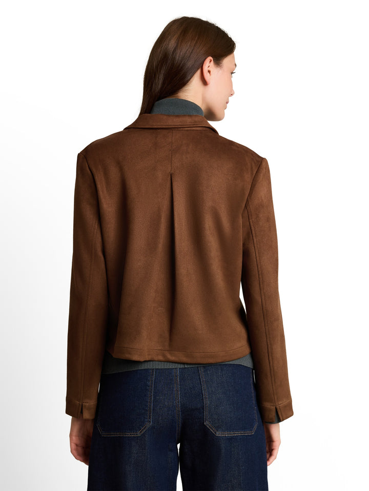 blazer suede jacket, camel 41102 Bild 4