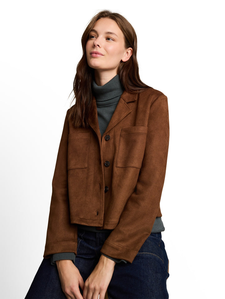 blazer suede jacket, camel 41102 Bild 6
