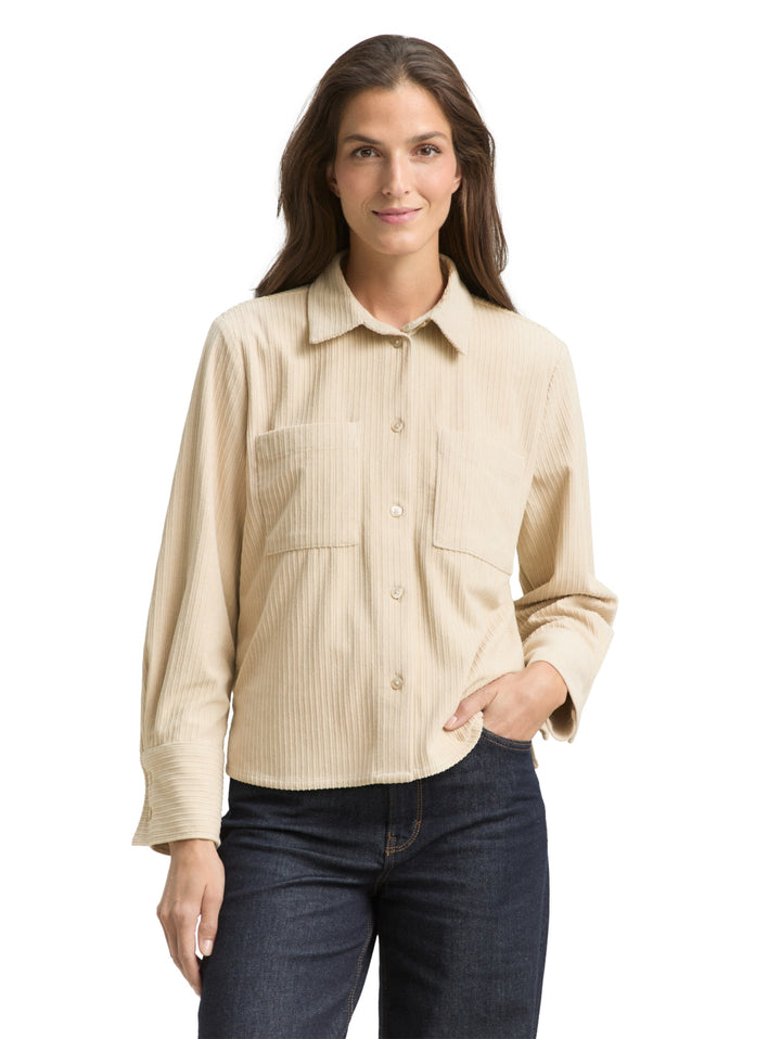 blouse cosy corduroy, sand stone beige 29517 Bild 6