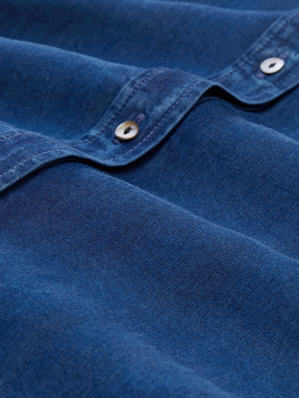 blouse denim look with bow tie, blue denim dark wash 10134 Bild 2