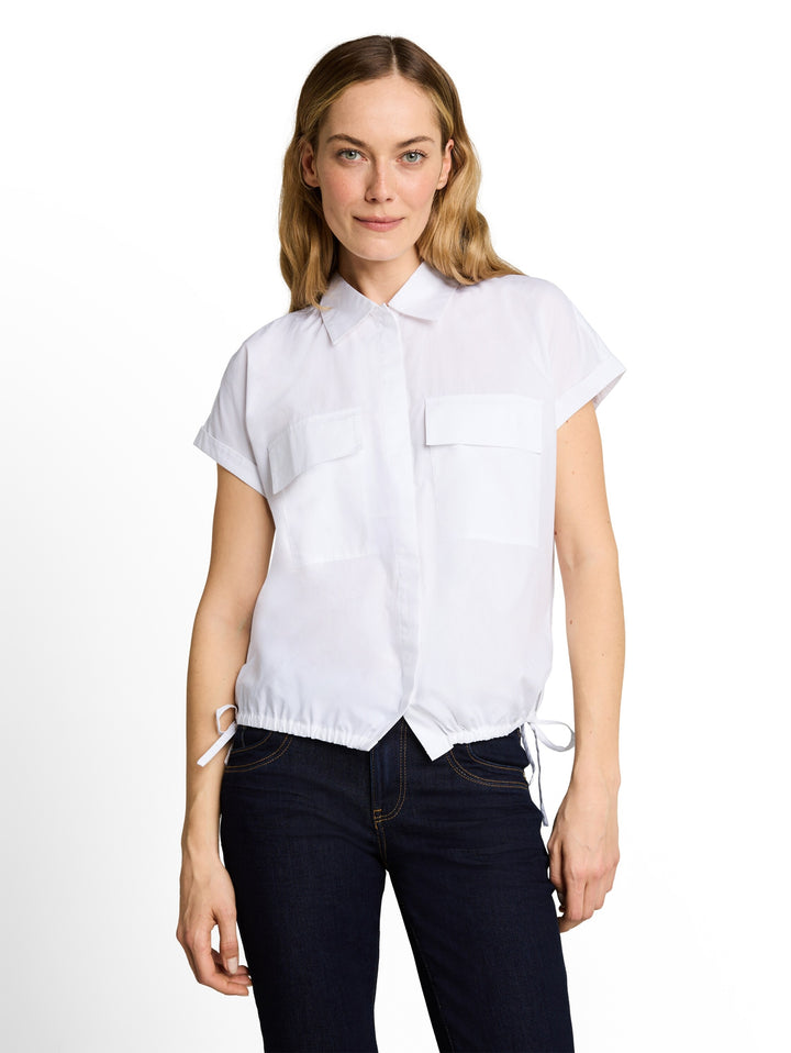 blouse poplin shortsleeves, White 20000 Bild 5