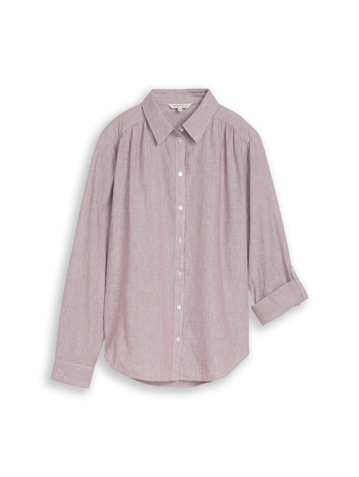 blouse with dobby fabric, preppy plum dobby 41149 Bild 7