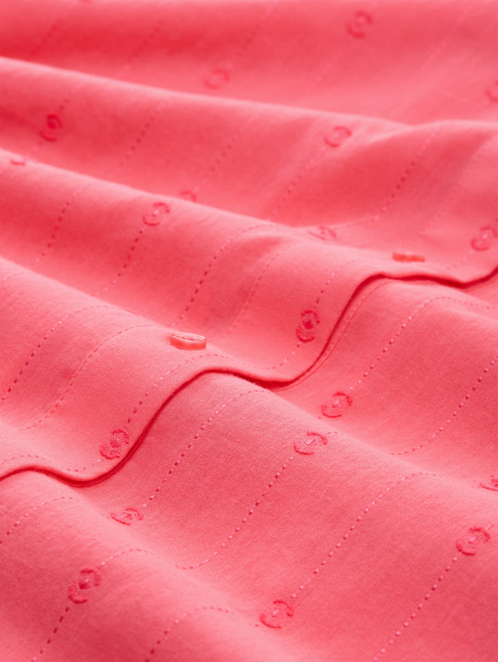 blouse with dobby fabric, soft coral pink 40029 Bild 2
