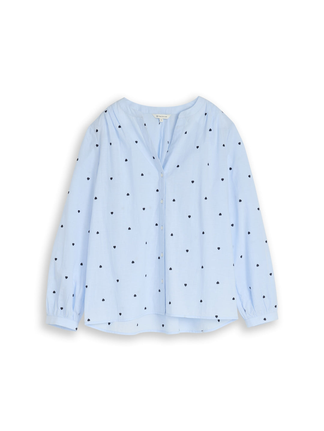blouse with embroidery, blue heart design 39940 Bild 1