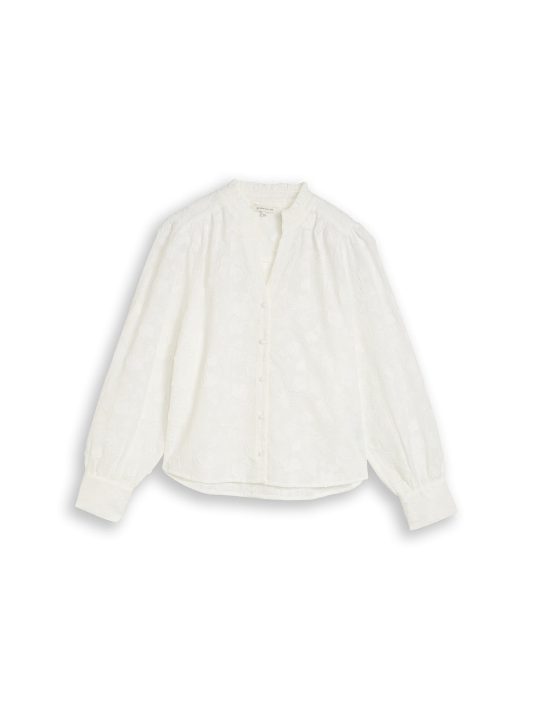 blouse with ginko embroidery, White 20000 Bild 1