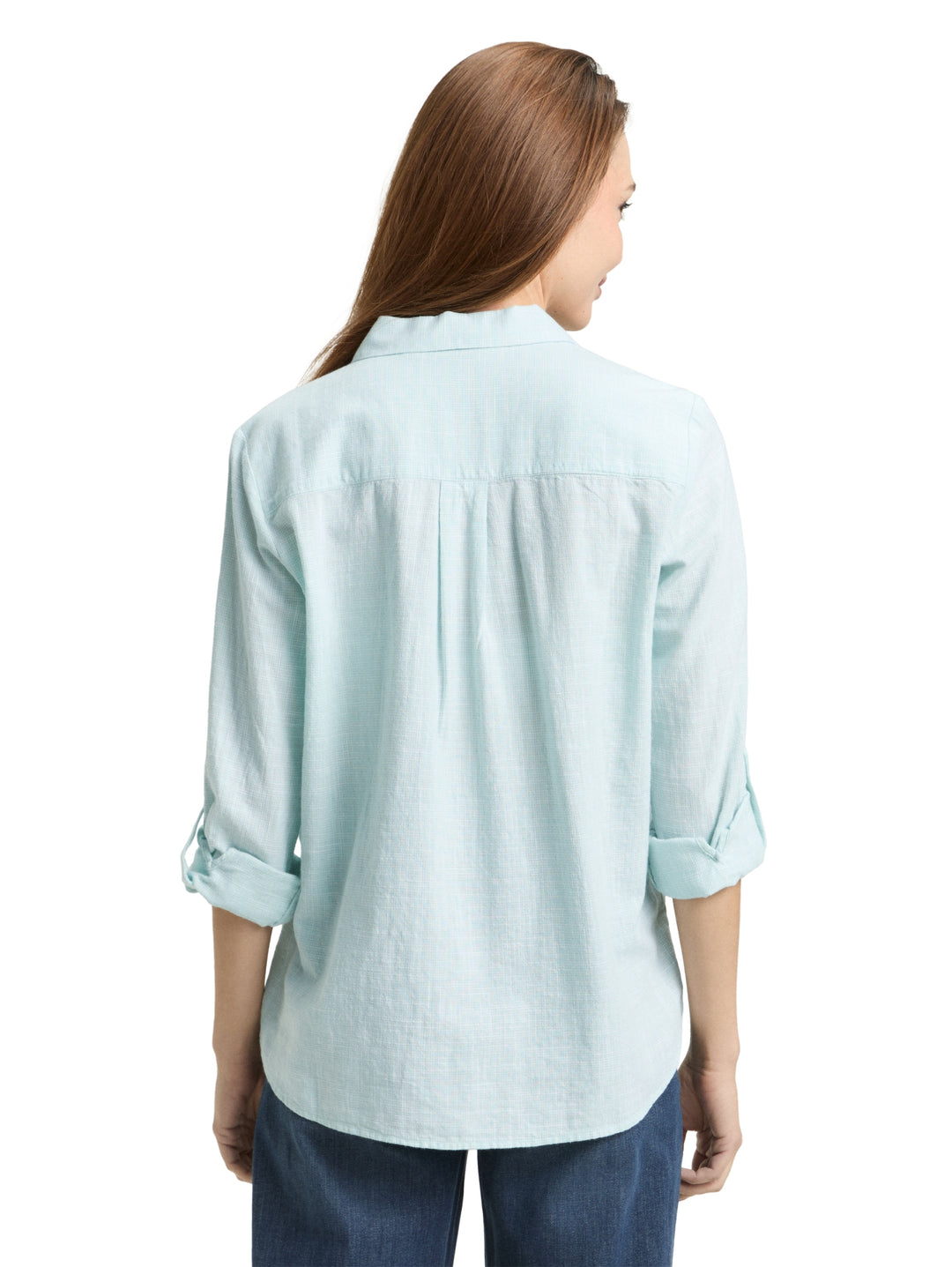 blouse with slub structure, new blue haze 40028 Bild 4