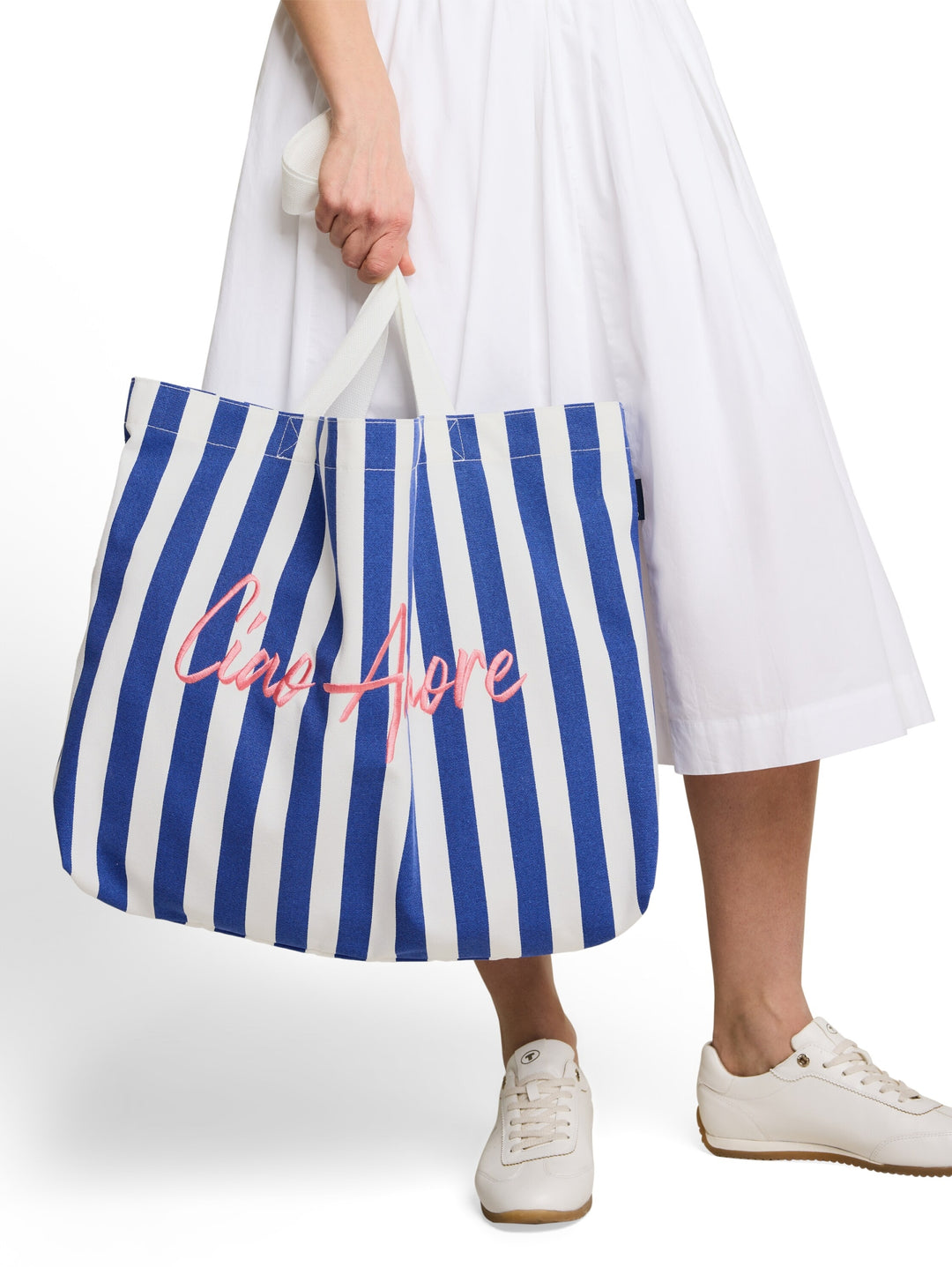 canvas bag, blue offwhite stripe 40464 Bild 3