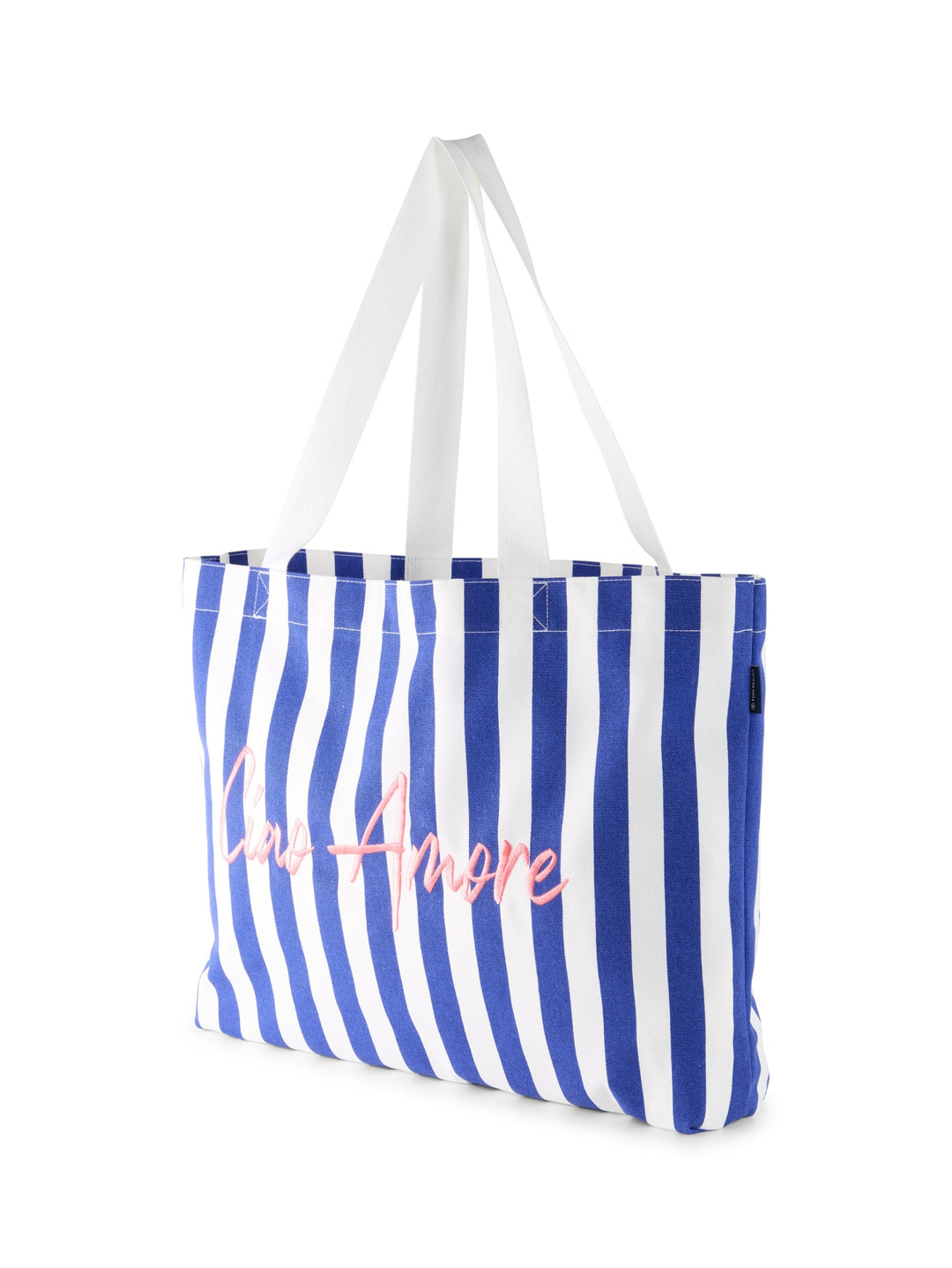 canvas bag, blue offwhite stripe 40464 Bild 5