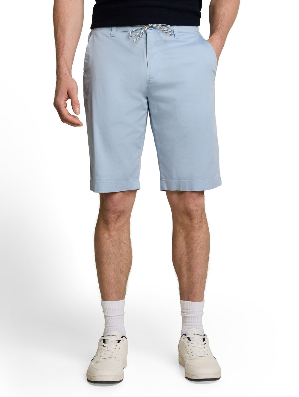 casual regular chino shorts, light blue grey 35249 Bild 2