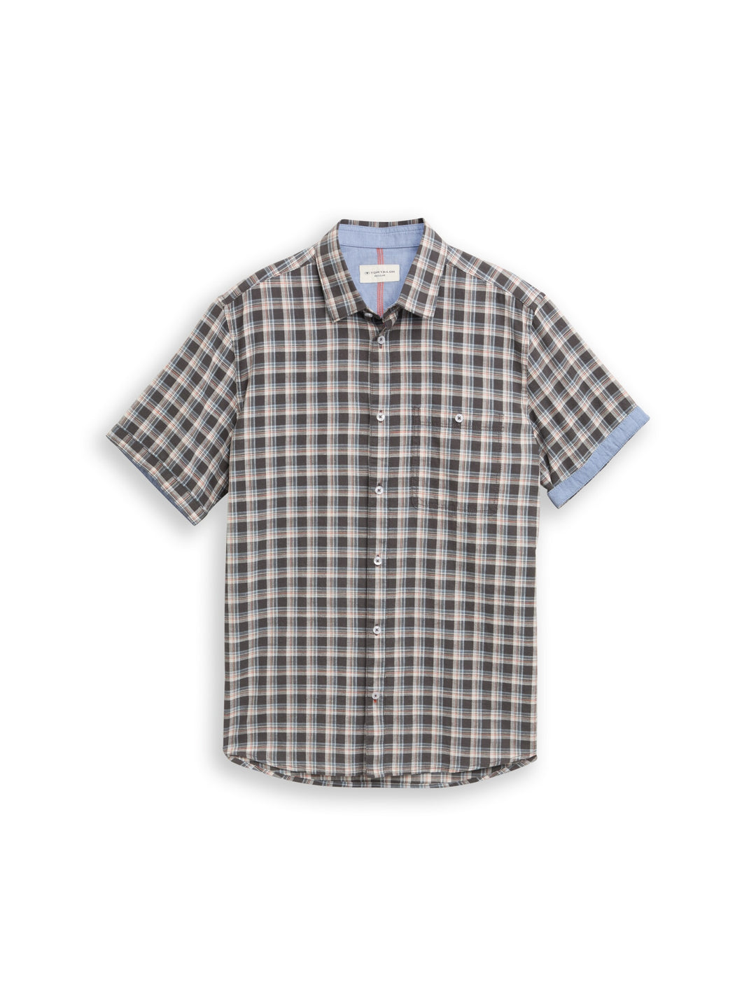 checked shirt, grey white check 39689 Bild 1