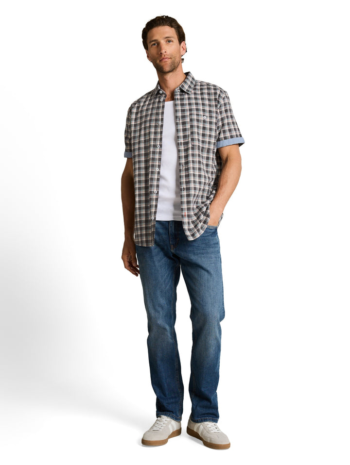checked shirt, grey white check 39689 Bild 3