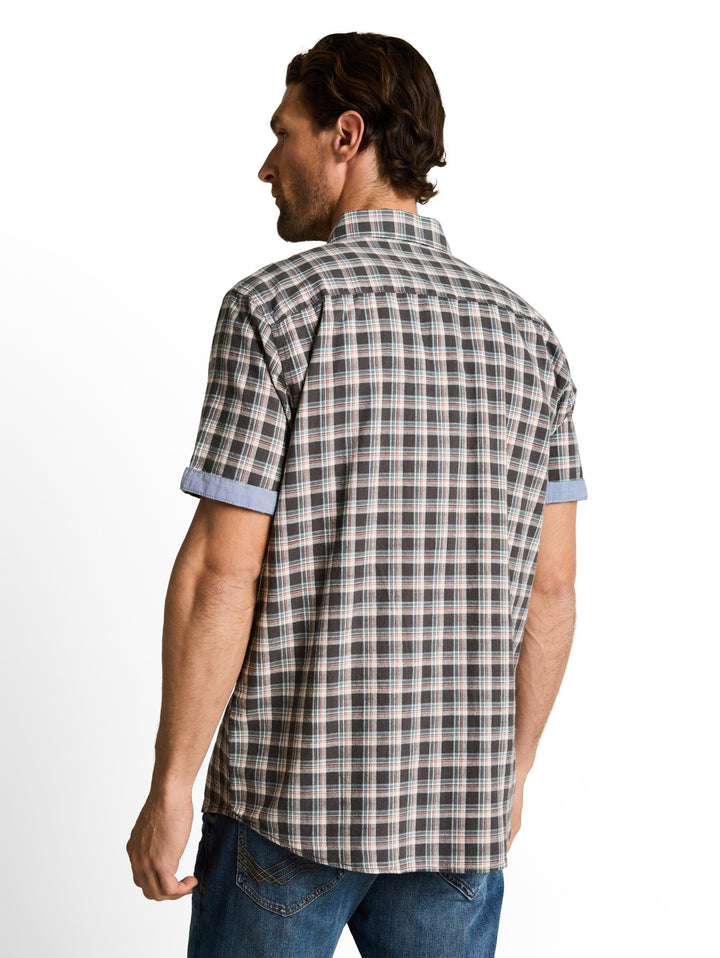 checked shirt, grey white check 39689 Bild 4