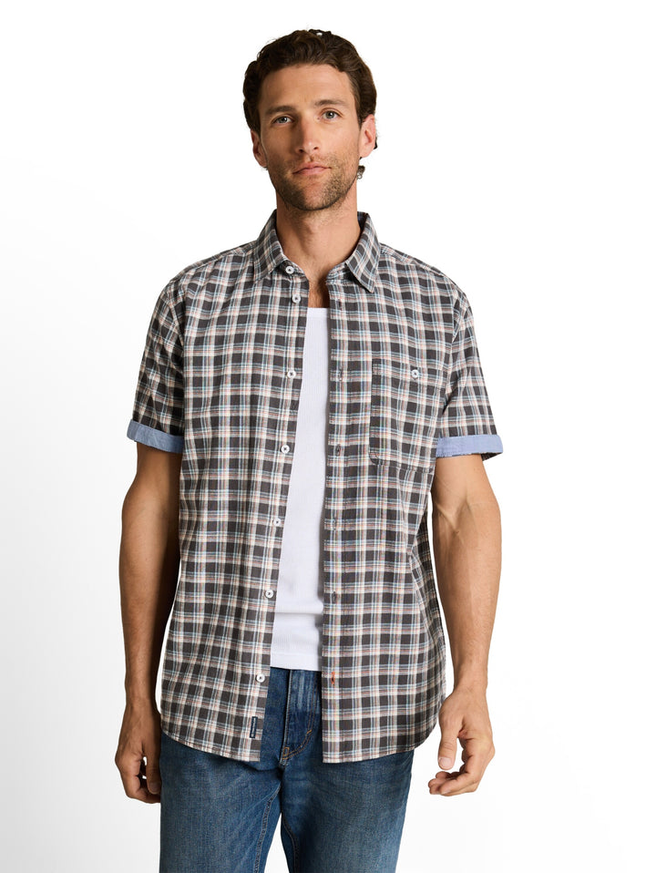 checked shirt, grey white check 39689 Bild 6