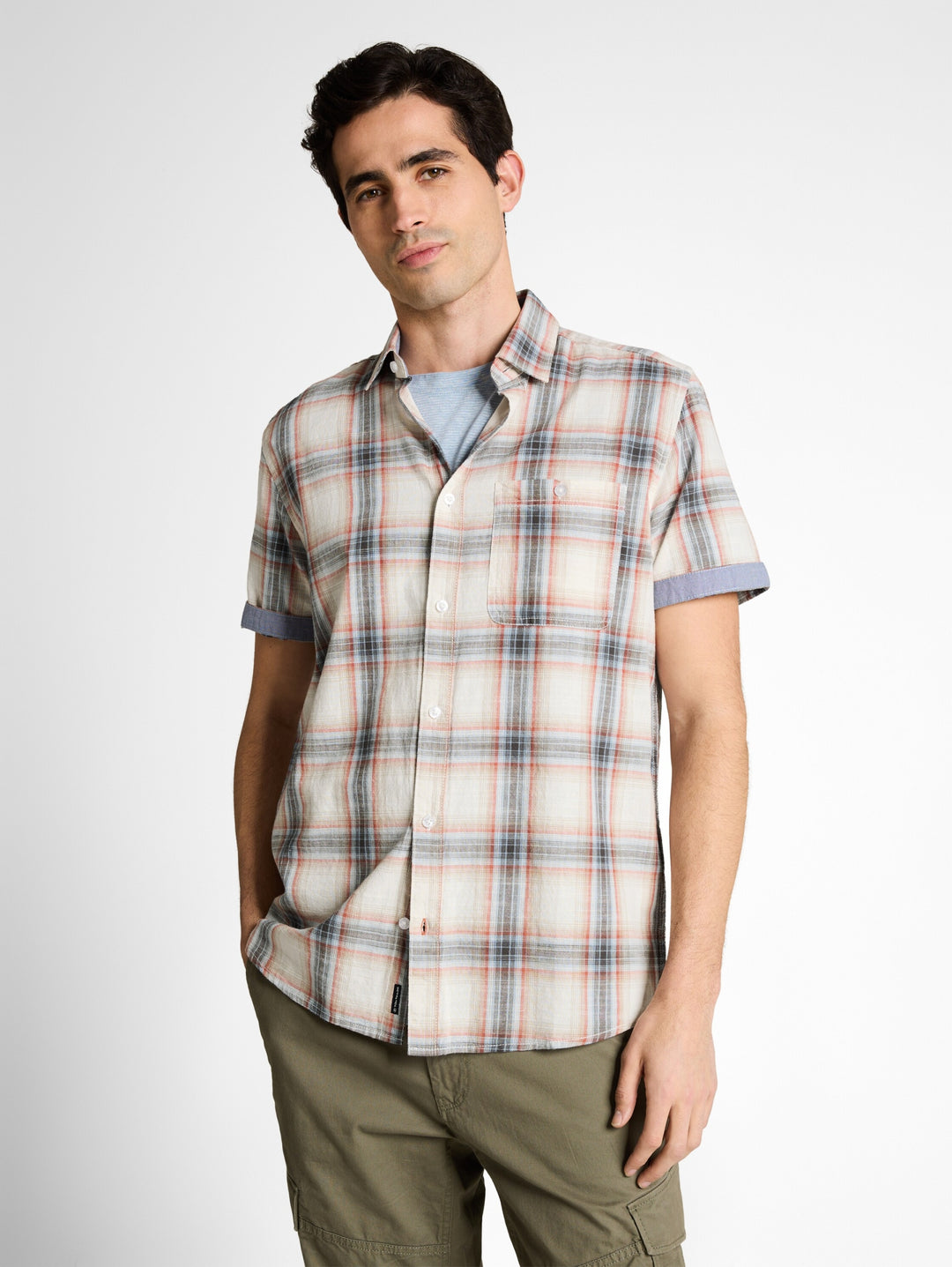 checked shirt, white multicolor check 39682 Bild 5