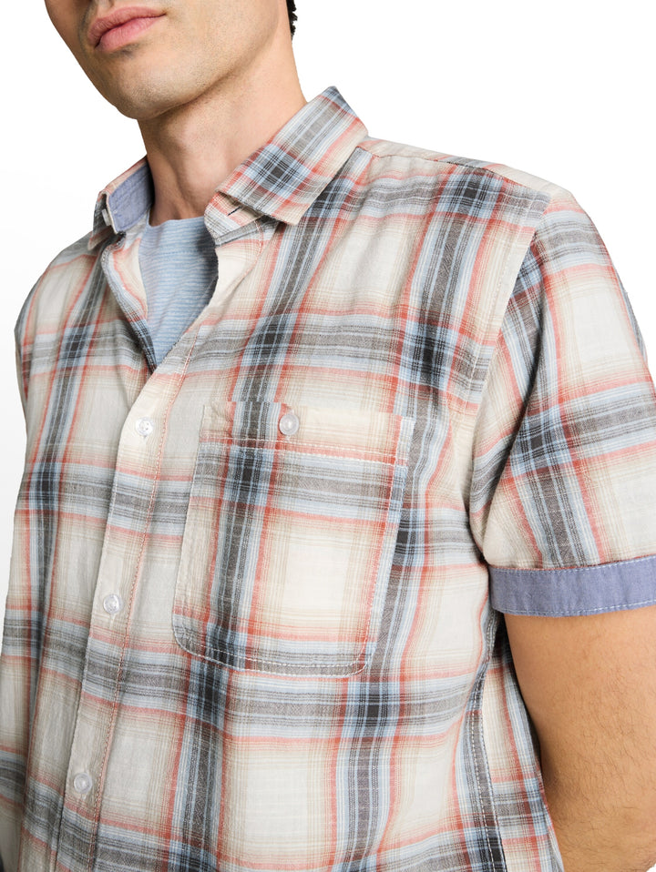 checked shirt, white multicolor check 39682 Bild 6