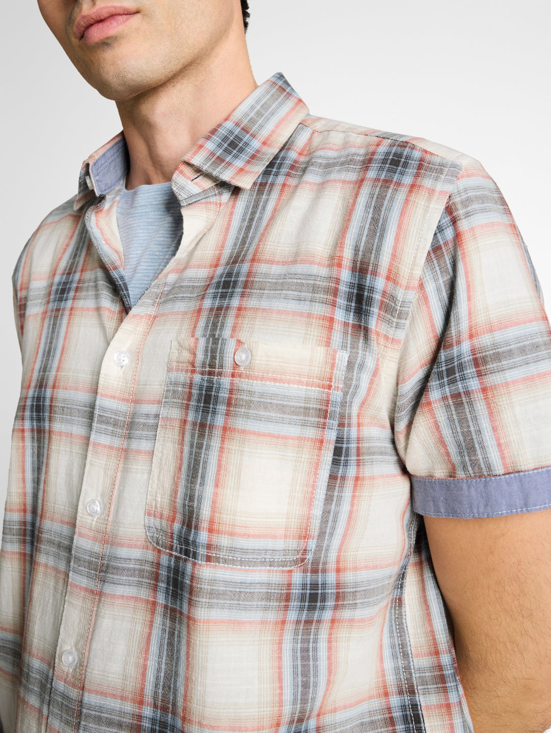 checked shirt, white multicolor check 39682 Bild 6