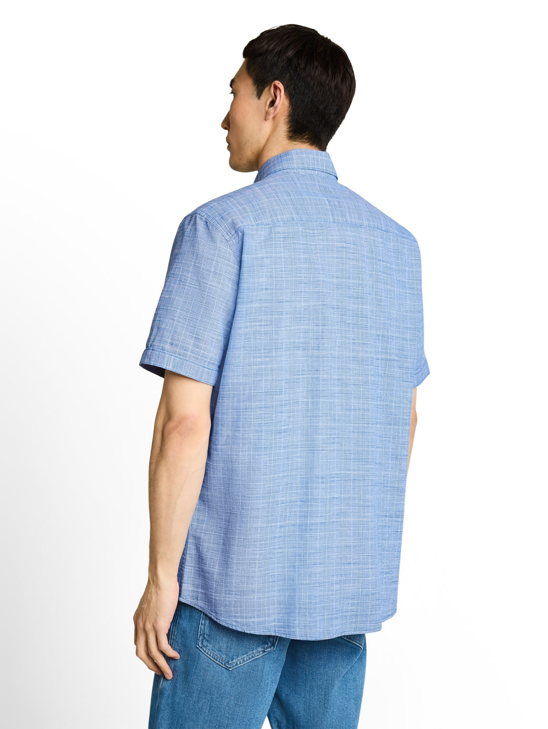 checked slubyarn shirt, surf blue check 40510 Bild 10