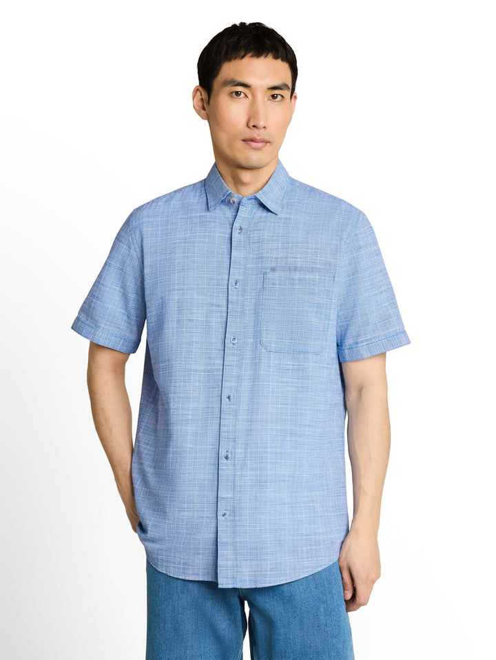 checked slubyarn shirt, surf blue check 40510 Bild 11