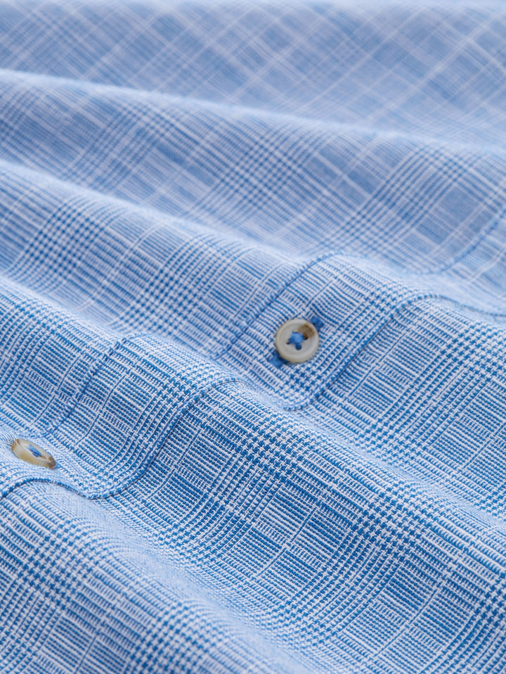 checked slubyarn shirt, surf blue check 40510 Bild 8
