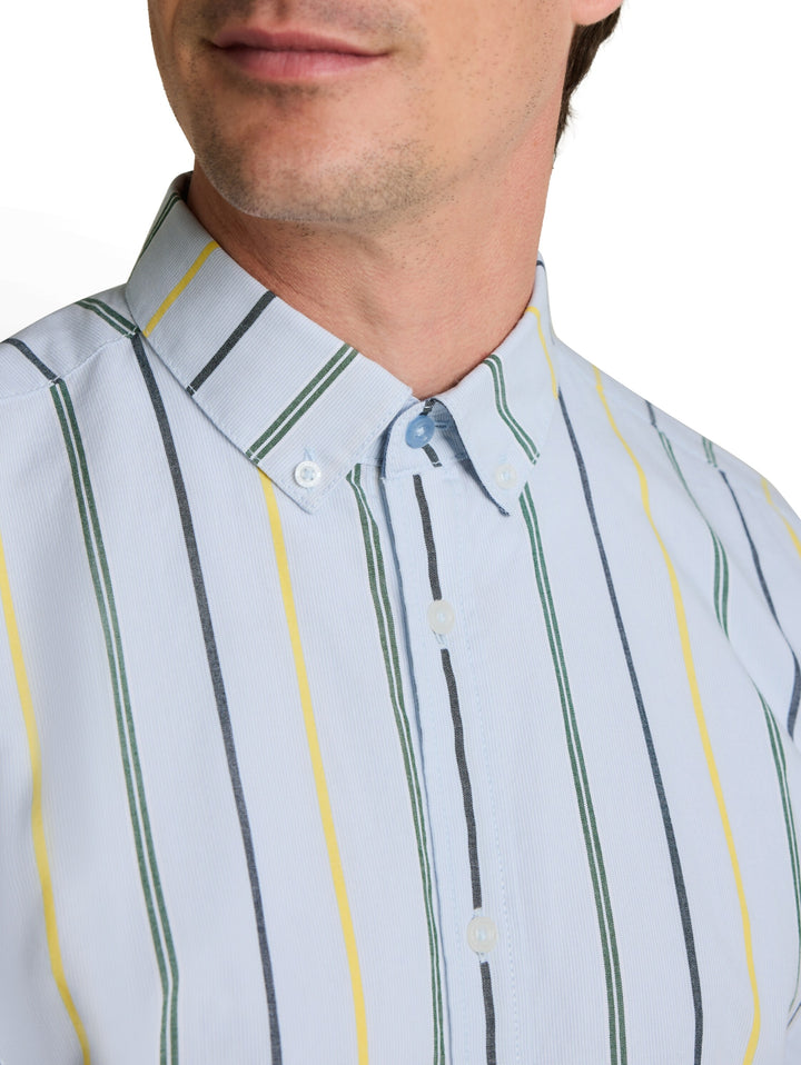 colorful striped oxford shirt, light blue irregular stripe 40212 Bild 6