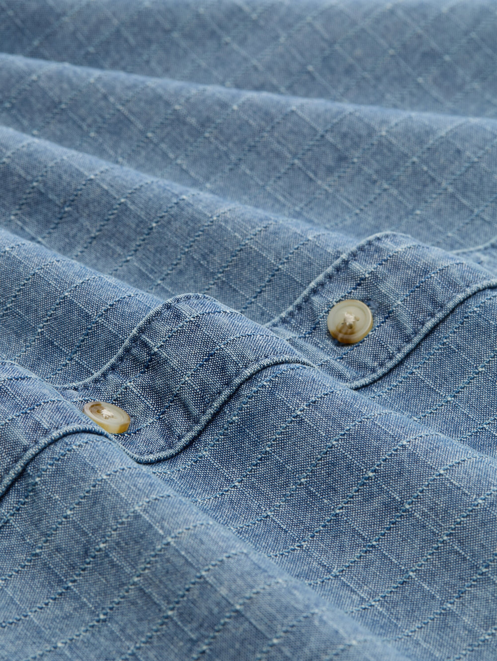 comfort checked denim shirt, mid blue denim check 40898 Bild 2