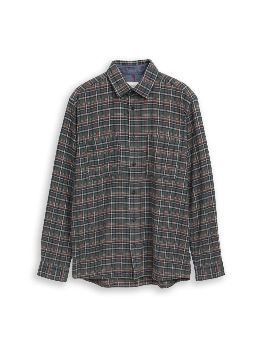 comfort checked shirt, green based blue mint check 40688 Bild 1