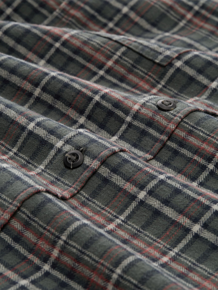 comfort checked shirt, green based blue mint check 40688 Bild 2